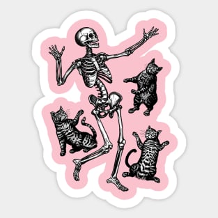 The Undead Dance with Medieval Cats - Charlston Sticker